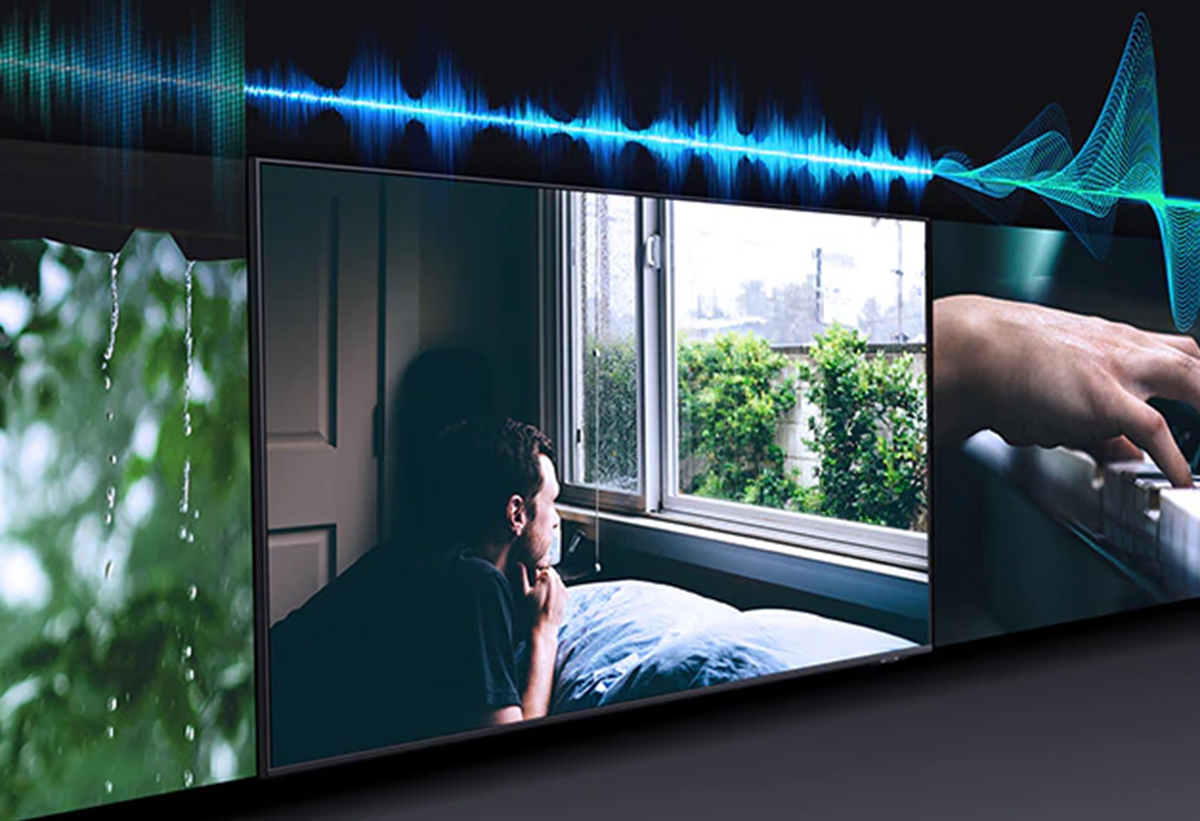 Απεικονίζεται πρόγραμμα στην οθόνη μαζί με γραφικό ηχοκυμμάτων.